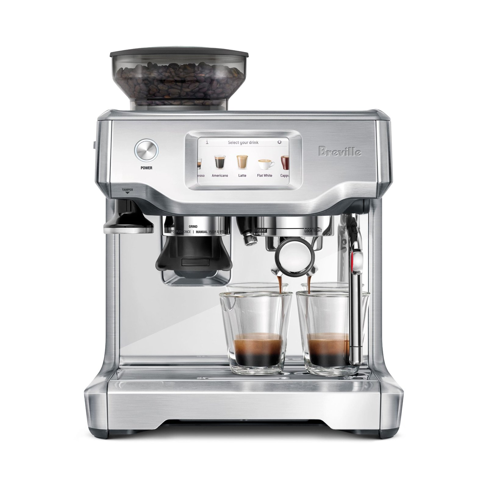 bestbuy-6203022-1.jpg Breville - the Barista Touch Espresso Machine with 9 bars of pressure, Milk Frother and integrated grinder - Stainless Steel - Image 1