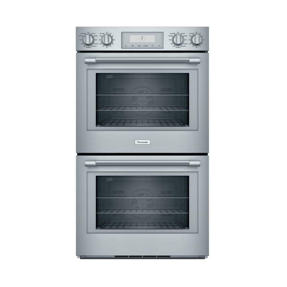 bestbuy-6292472-1.jpg Thermador - Professional Series 30" Built-In Double Electric Smart Wall Oven with True Convection - Stainless Steel - Image 1