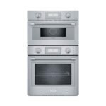 Thermador - Professional Series 30" Built-In Double Electric Smart Combination Microwave and Wall Oven with True Convection - Stainless Steel