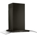 Whirlpool - 30 inches - Externally Vented & Recirculating - Wall Range Hood - Black Stainless Steel