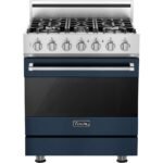 Viking - 30 in. Wide 5 Burner 3 Series Freestanding Gas Range - Slate Blue