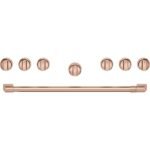 Café - Handle and Knob Set for 36" Pro Range and Rangetop - Brushed Copper