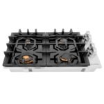 ZLINE - 30 in. Wide 4 Burner Gas Cooktop with  (RC-BR-30-PBT) - Black
