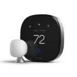 ecobee - Smart Thermostat Premium - WiFi, Siri & Alexa Built-In, Smart Sensor, Air Quality Monitor - Black