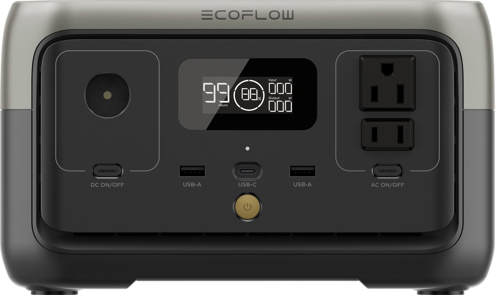 bestbuy-6527043-1.jpg EcoFlow - 256Wh Compact Energy Solution Portable Power Station RIVER 2 (256 Wh Capacity) - Black - Image 1