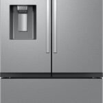 Samsung - 36 in. Wide 31 cu. ft. 3-Door French Door Smart Refrigerator with Four Types of Ice - Stainless Steel