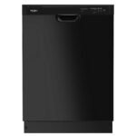 Whirlpool - 24 inch Front Control Built-In Dishwasher with Boost Cycle and 57 dBA - Black