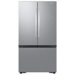 Samsung - 36 in. Wide Open Box 32 cu. ft. 3-Door French Door Smart Refrigerator with Dual Auto Ice Maker - Stainless Steel