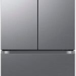 Samsung - 32 in. Wide 17.5 cu. ft. 3-Door French Door Counter Depth Smart Refrigerator with Twin Cooling Plus - Stainless Steel Look
