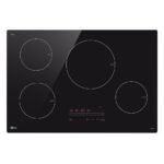LG - 30-in Wide Built-in Electric Induction Smart Cooktop with 4 Elements and UltraHeat 4.3kW Power Element - Black Ceramic
