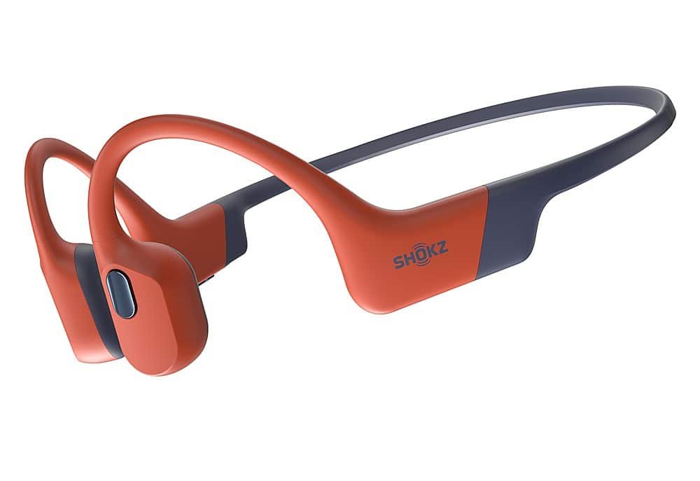 bestbuy-6580213-1.jpg Shokz - OpenSwim Pro Wireless Bone Conduction Open-Ear Bluetooth Sports Headphones - Red - Image 1