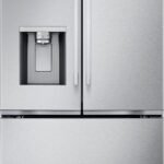 LG - 36-in Counter-Depth MAX 23.7 Cu. Ft. French Door Smart Refrigerator with Zero Clearance and Dual Ice - Stainless Steel
