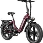 Heybike - Ranger S 1000W - Foldable Step-Thru Fat-Tire Ebike 55mi Max Range 28mph Max Speed - UL Certified - Red