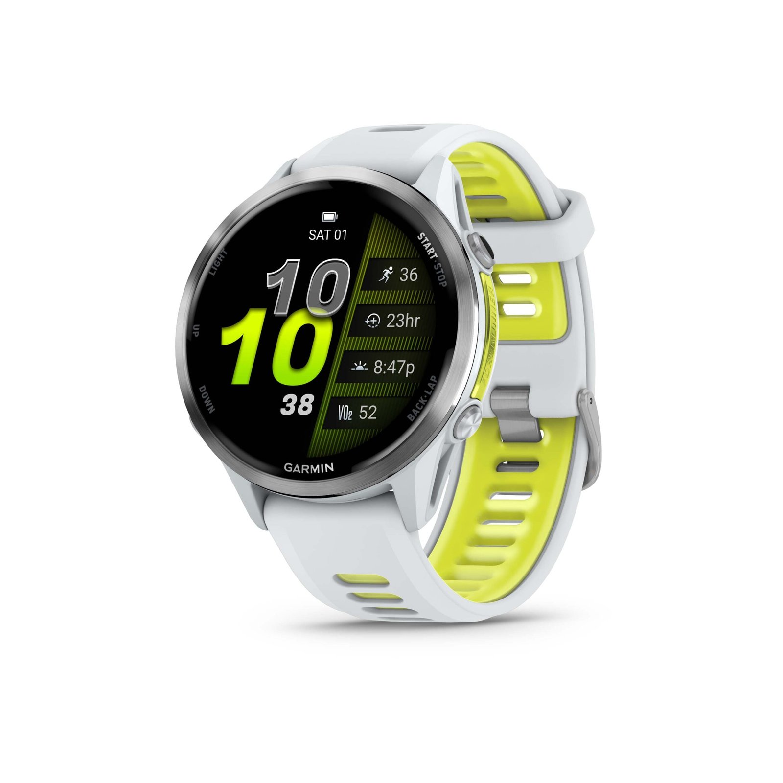 bestbuy-6633099-1.jpg Garmin - Forerunner 970 GPS Smartwatch 47 mm Titanium - Titanium with Whitestone Case - (2025) - Image 1