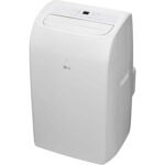 LG - 450 Sq. Ft. 10,200 BTU DOE (14,000 BTU ASHRAE) Smart Portable Air Conditioner with Supplemental Heater - White